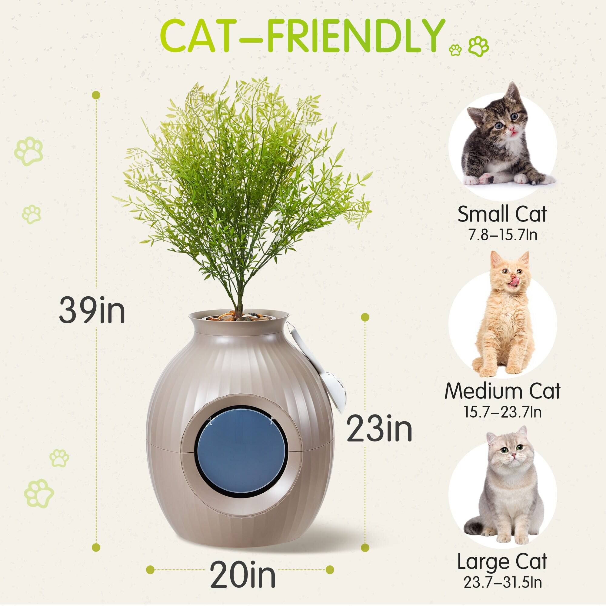 CAT-FRIENDLY

Small Cat  
7.8–15.7 in

Medium Cat  
15.7–23.7 in

Large Cat  
23.7–31.5 in

39 in  
23 in  
20 in