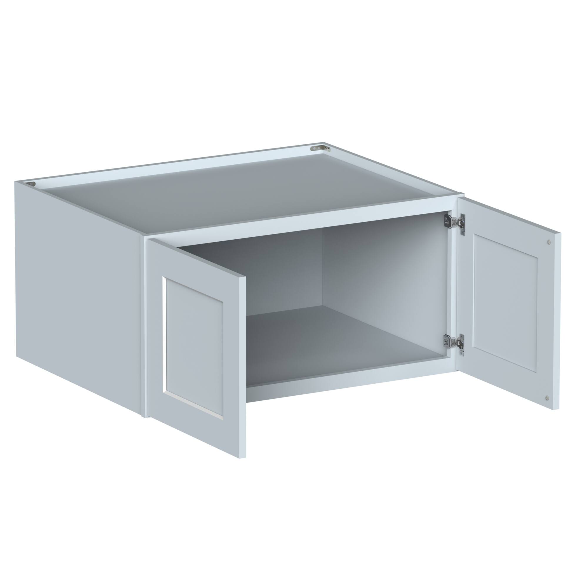 Alt View 2. Boyel Living - Dove Gray Deep Wall Cabinets 18.Wx27in.H Ready to Assemble Kitchen Cabinets 2Doors HDF Door - DOVE GRAY.