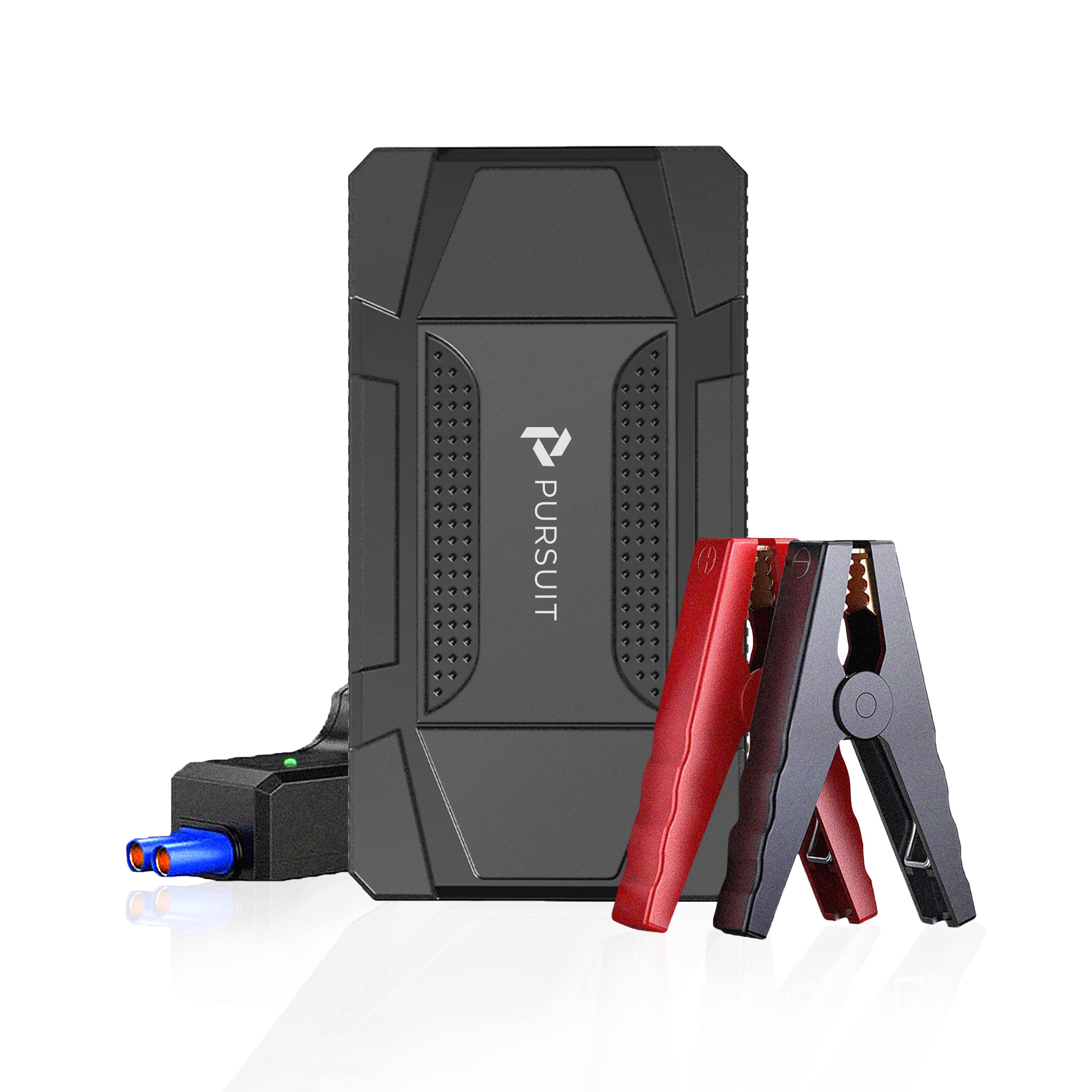 Angle. Pursuit - 800A Portable UltraSafe 12V Jump Starter & 6400mAh Power Bank with Emergency Multi-mode Flashlight.
