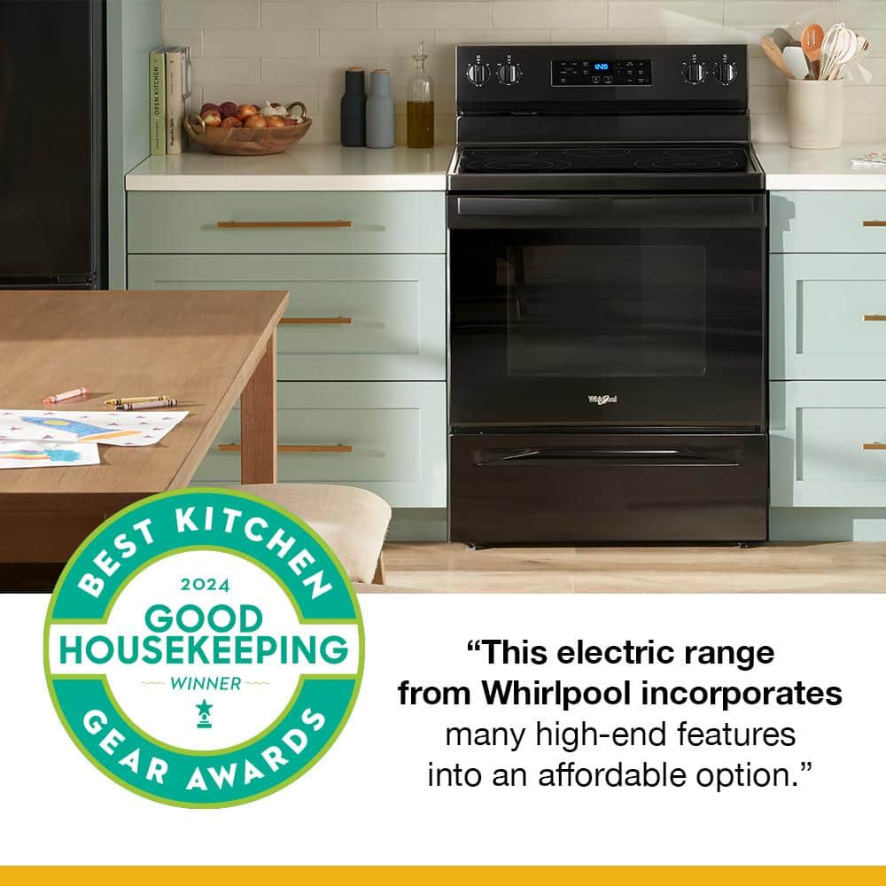 "This electric range from Whirlpool incorporates many high-end features into an affordable option, making it the winner of the 2024 Best Kitchen Good Housekeeping Gear Awards."