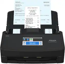 Ricoh - ScanSnap iX1600 Receipt Edition Color Duplex Invoice Document Scanner for Mac and PC, PA03770-B675 - Black