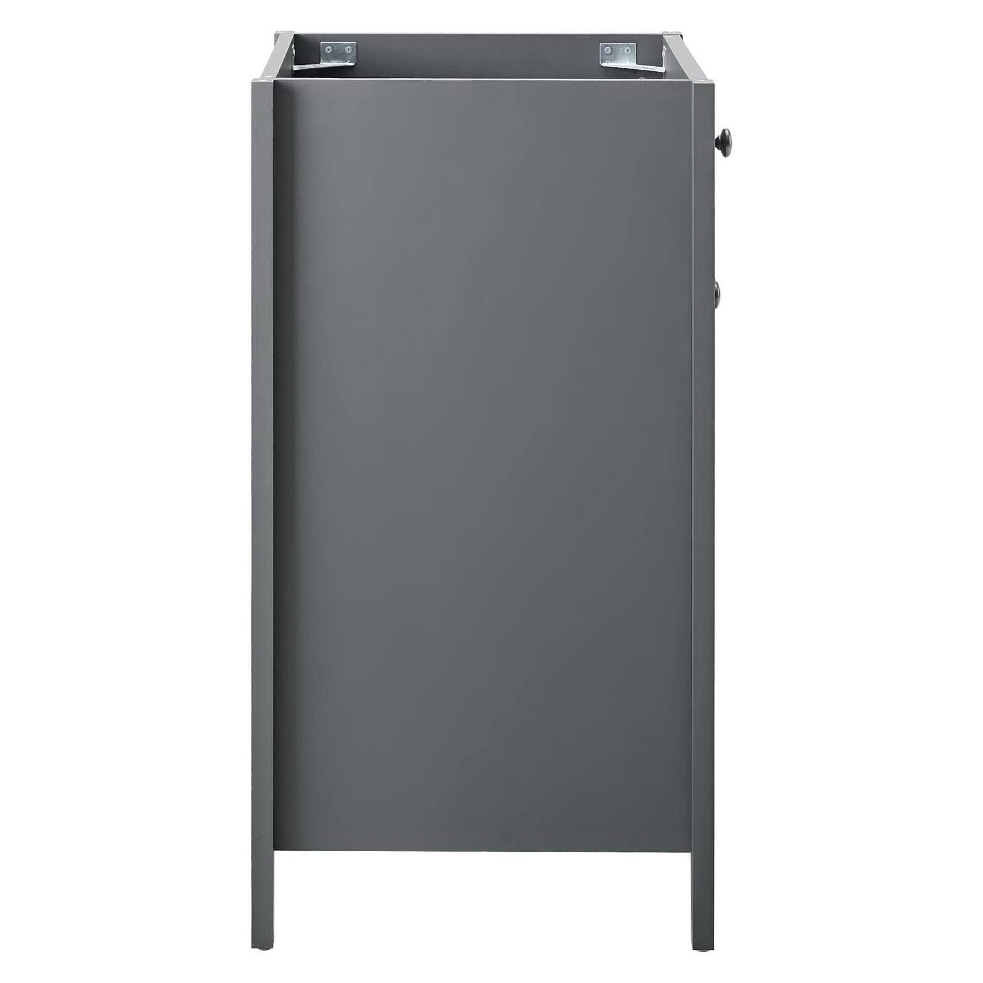 Alt View 2. Modway - Nantucket Bathroom Cabinet Basin Not Included by Modway - Gray.