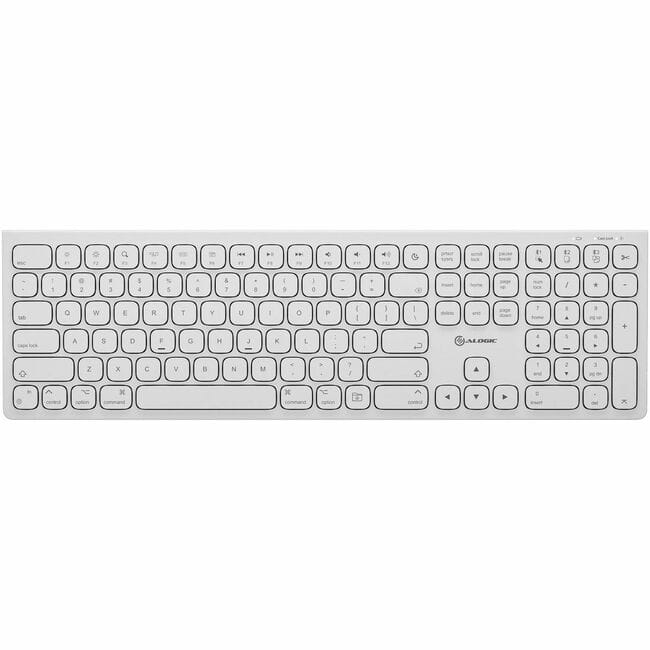 Alogic - Echelon USB-C Rechargeable Wireless Keyboard for macOS - Wireless Connectivity - Bluetooth - 5 - 32.81 ft - 109 - Unknown