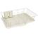 Left. Sweet Home Collection - Steel 3-Piece Large Countertop Dish Drainer with Drain Board & Utensil Holder - Ivory.
