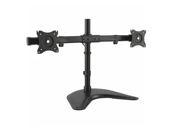 Front. Kensington - Kensington SmartFit Ergo Freestanding Dual Monitor Stand - Black.
