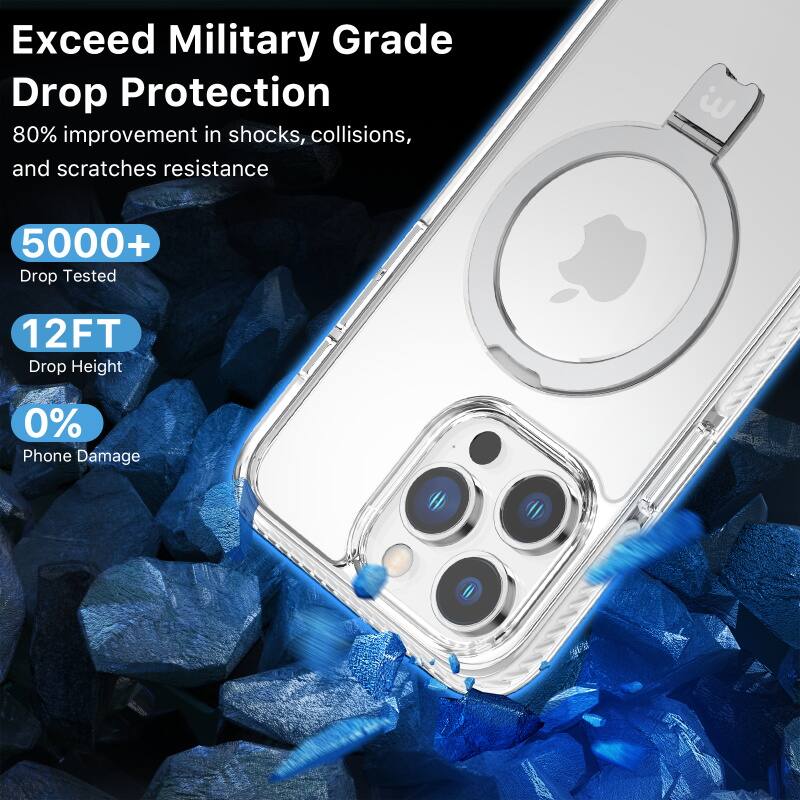 Exceed Military Grade Drop Protection

80% improvement in shocks, collisions, and scratches resistance

5000+ Drop Tested

12FT Drop Height

0% Phone Damage