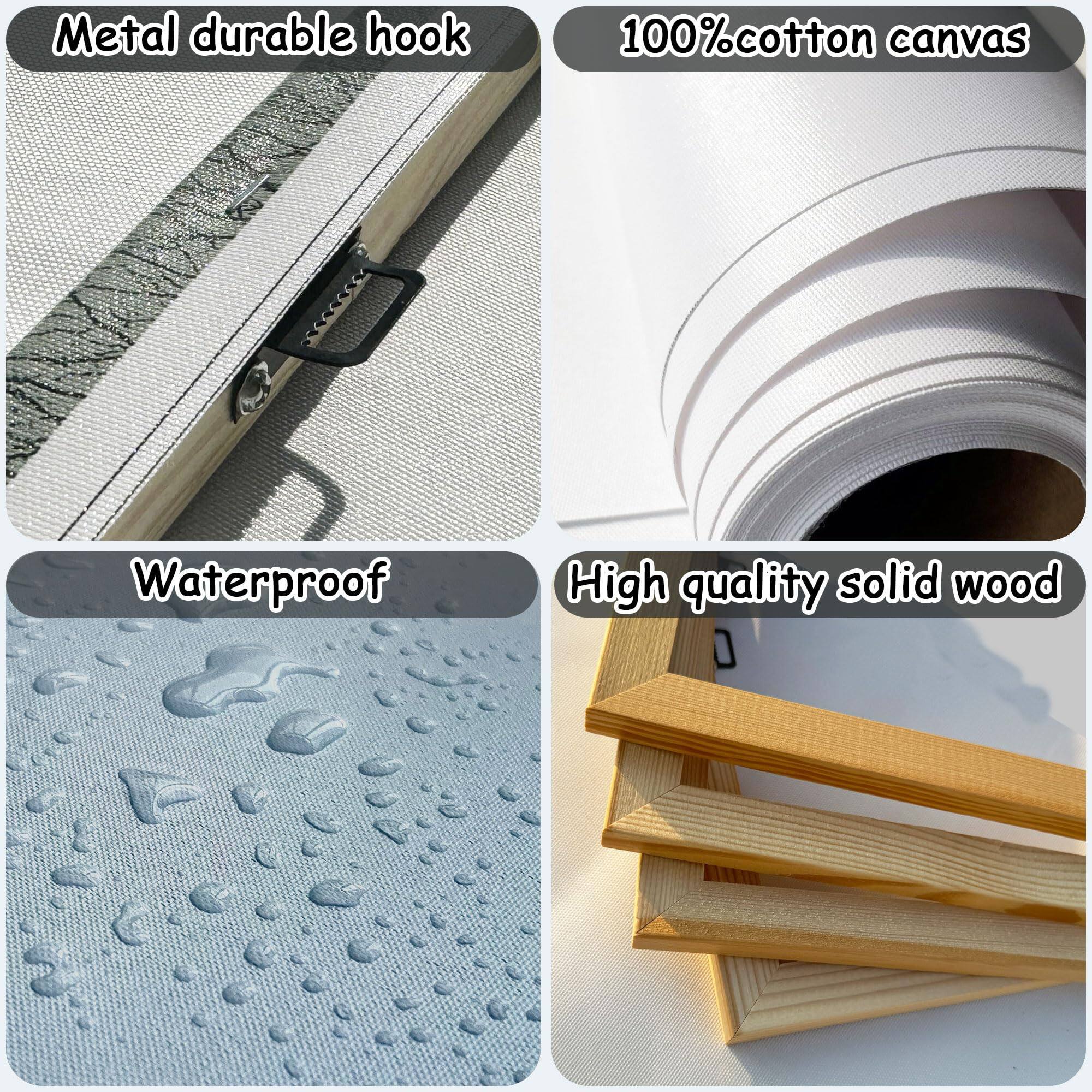 - Metal durable hook
- 100% cotton canvas
- Waterproof
- High quality solid wood