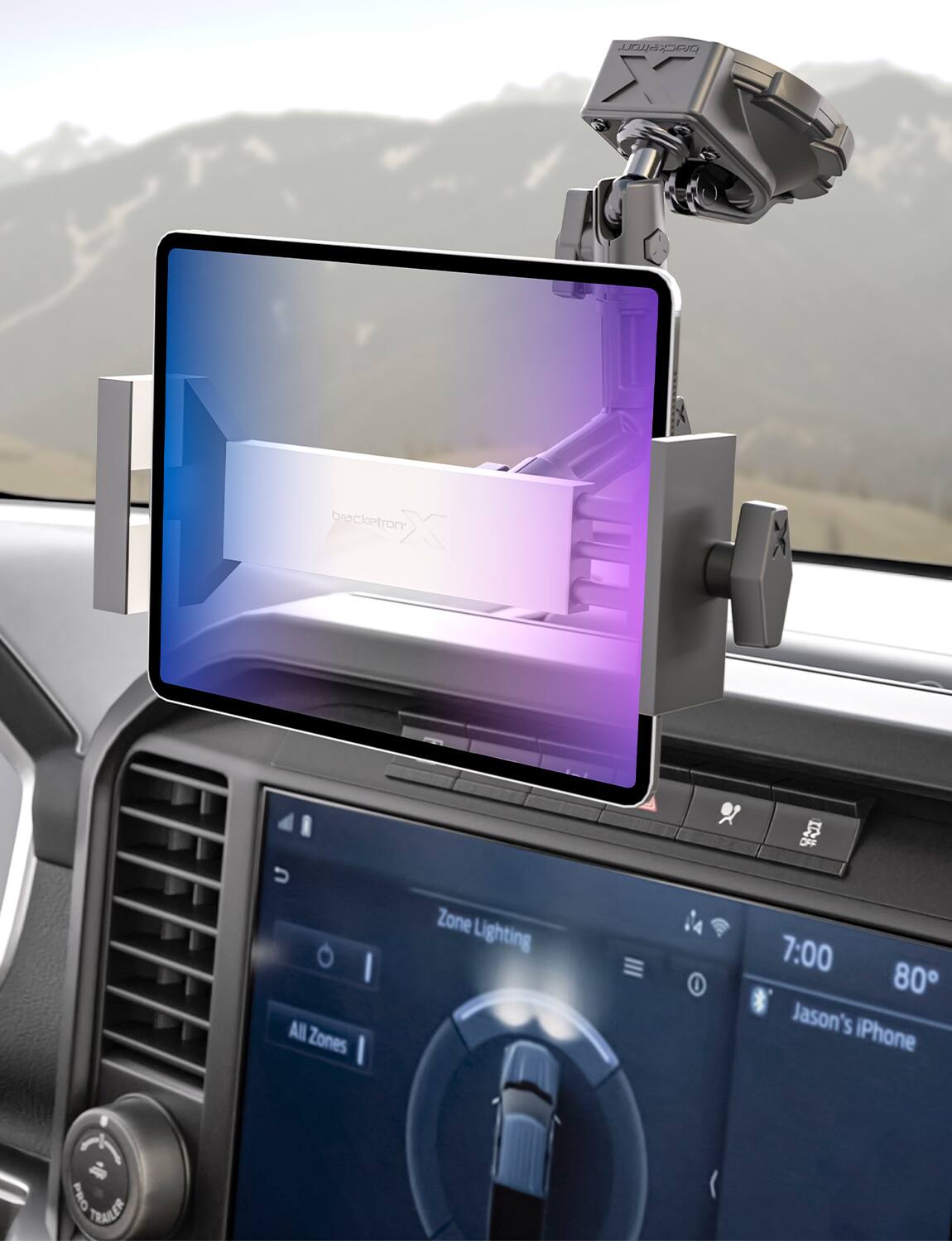 brocketron X, All Zones, Zone Lighting, 7:00, 80, Jason's iPhone, PRO TRAILER