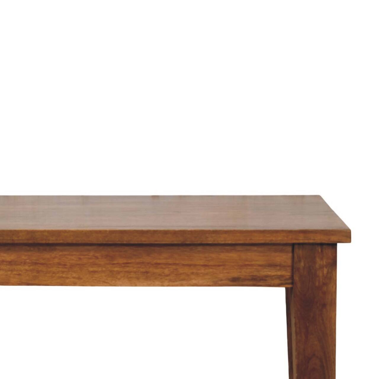 Back. Artisan Furniture - Artisan Furniture Solid Wood Classic Golden Teak Solid Wood Dining Table, Brown - Brown.