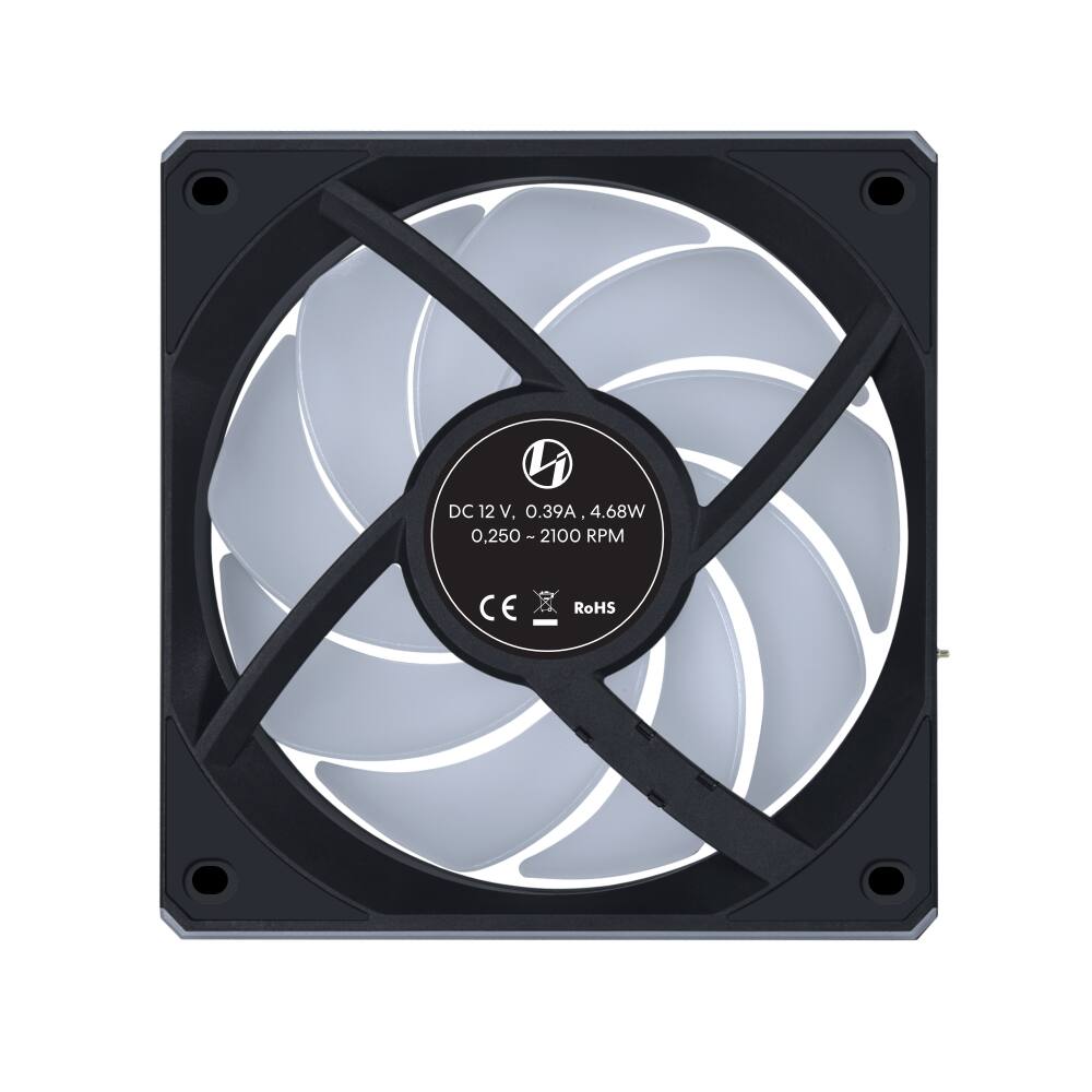 DC 12 V, 0.39A, 4.68W, 0.250 - 2100 RPM, 2100 RPM, CE, RoHS