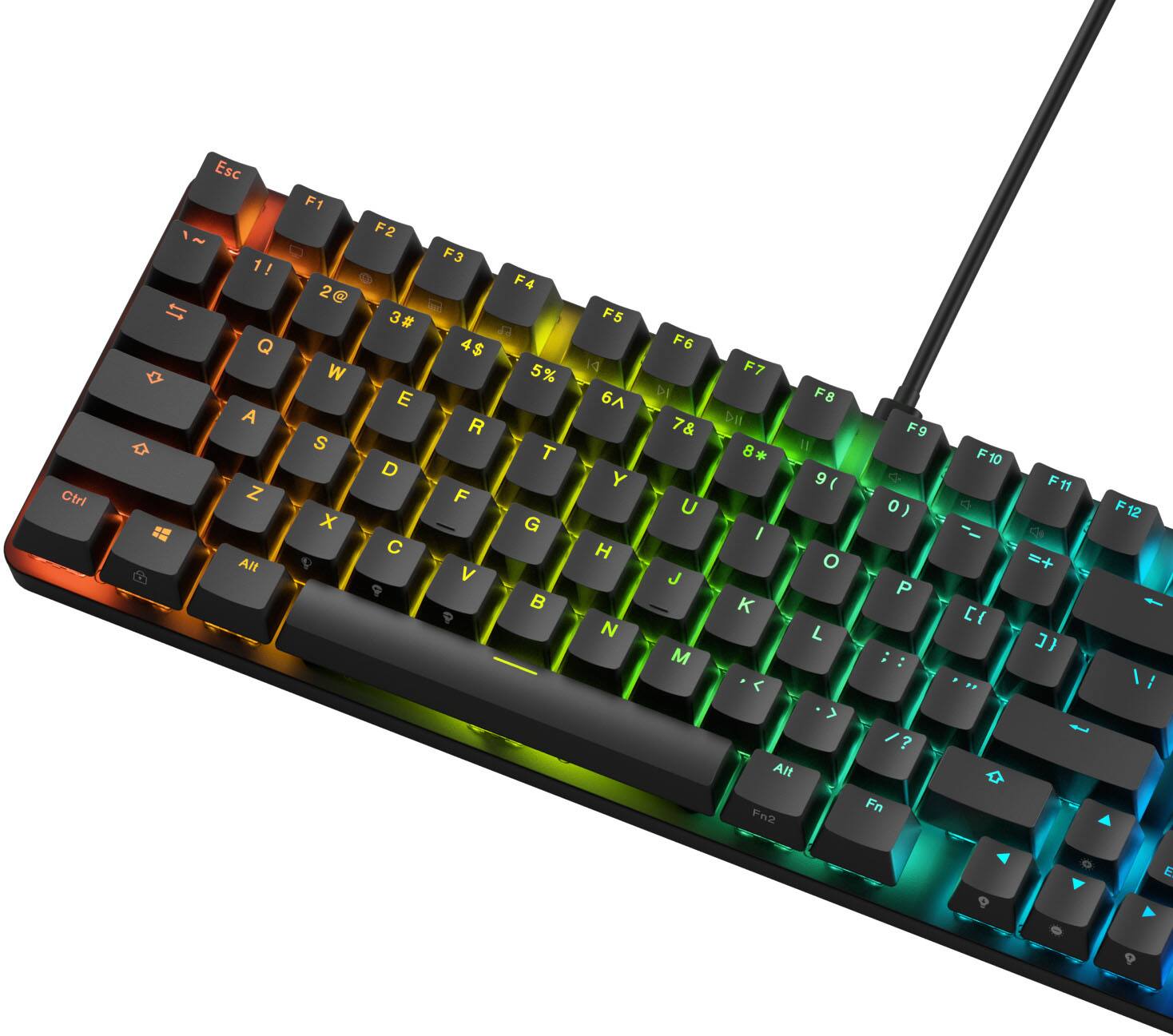 Ctrl Esc 1! 14 Q  A D Z == Alt
F1 2@ W S X q
F2 3# E D C 
F3 F4 4$ 5% R T F G V B 
F5 6A Y H N
F6 7& U J M
F7 F8 8* 9( I O K L 
F9 0) P ; /? 
F10  
F11 =+ 
F12