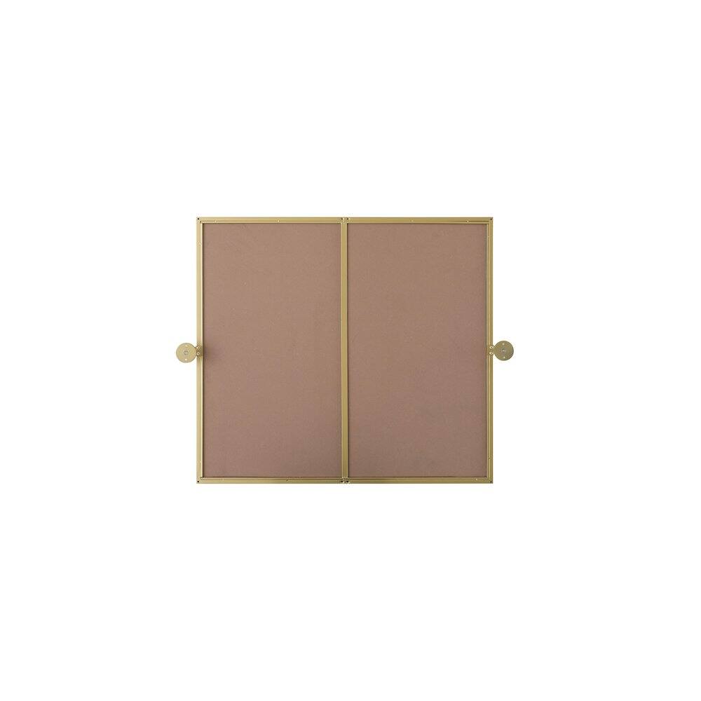 Angle. Elegant Kitchen and Bath - Amoura 27X30 Pivot Mirror In Brass - Brass.
