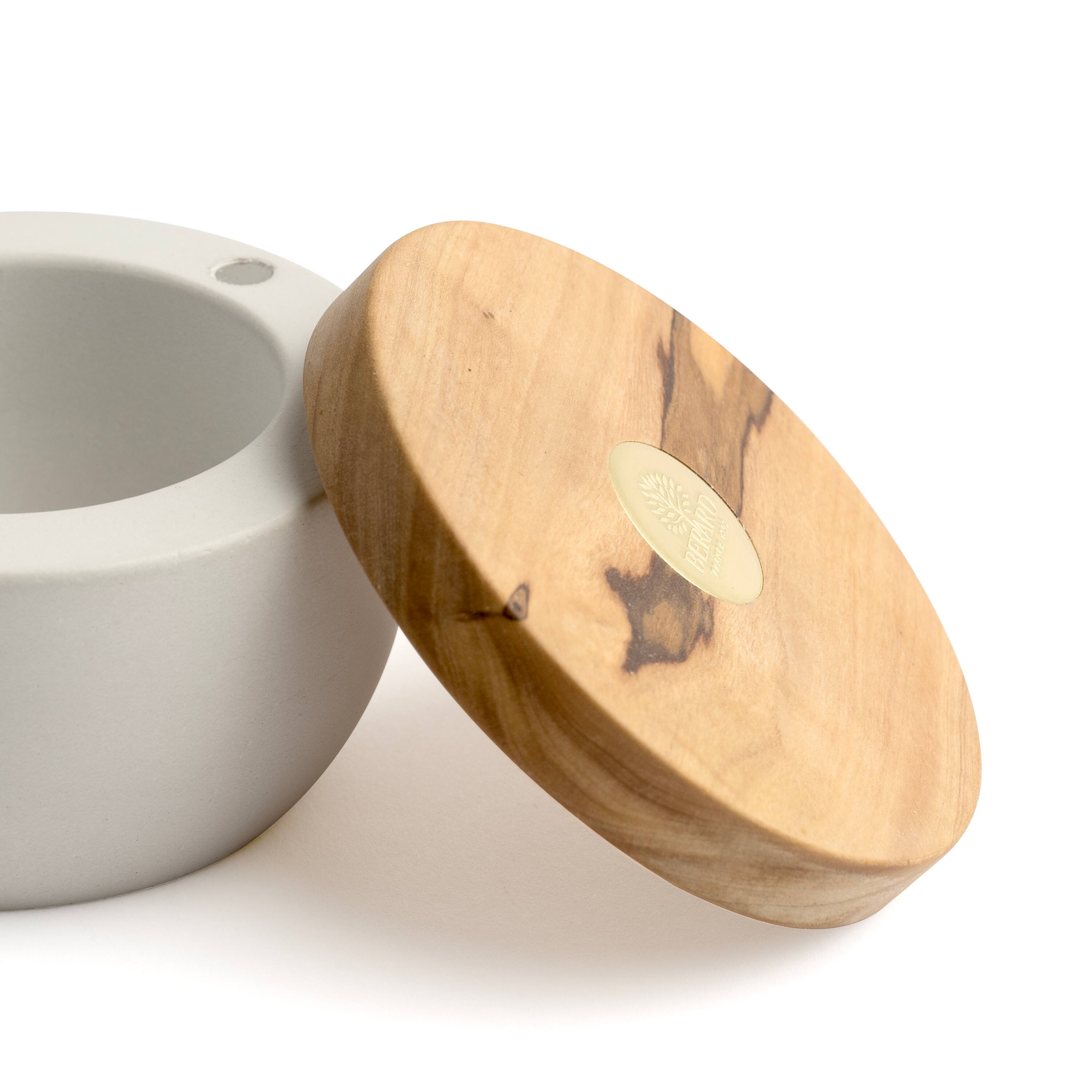 Alt View 1. Berard - Round Salt Keeper Millenari White - White.