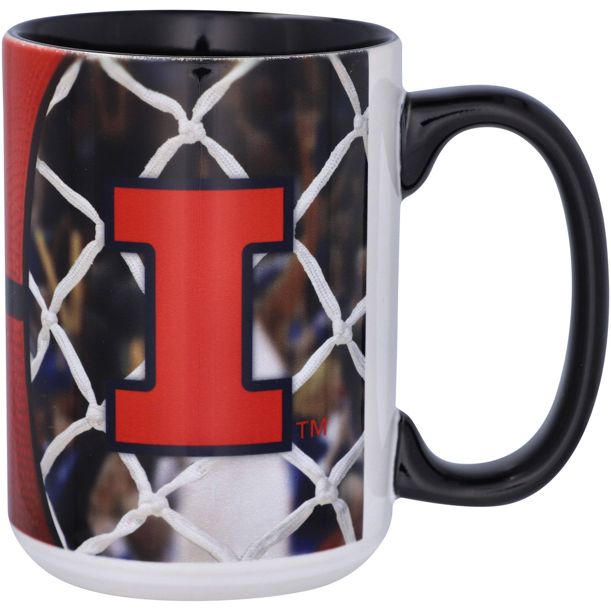 Alt View 1. Indigo Falls - Illinois Fighting Illini 15oz. Basketball Mug - Multicolor.