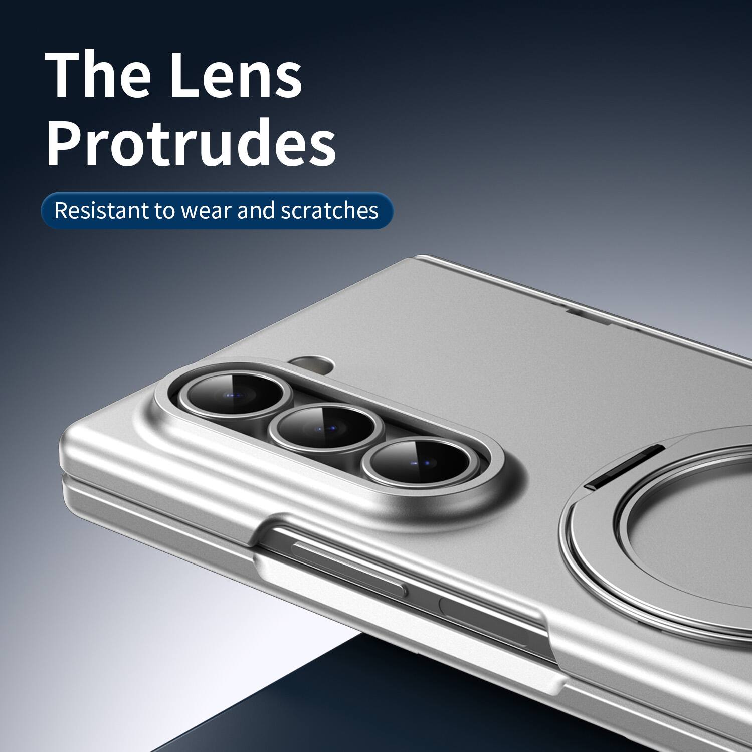 The Lens Protrudes  
Resistant to wear and scratches