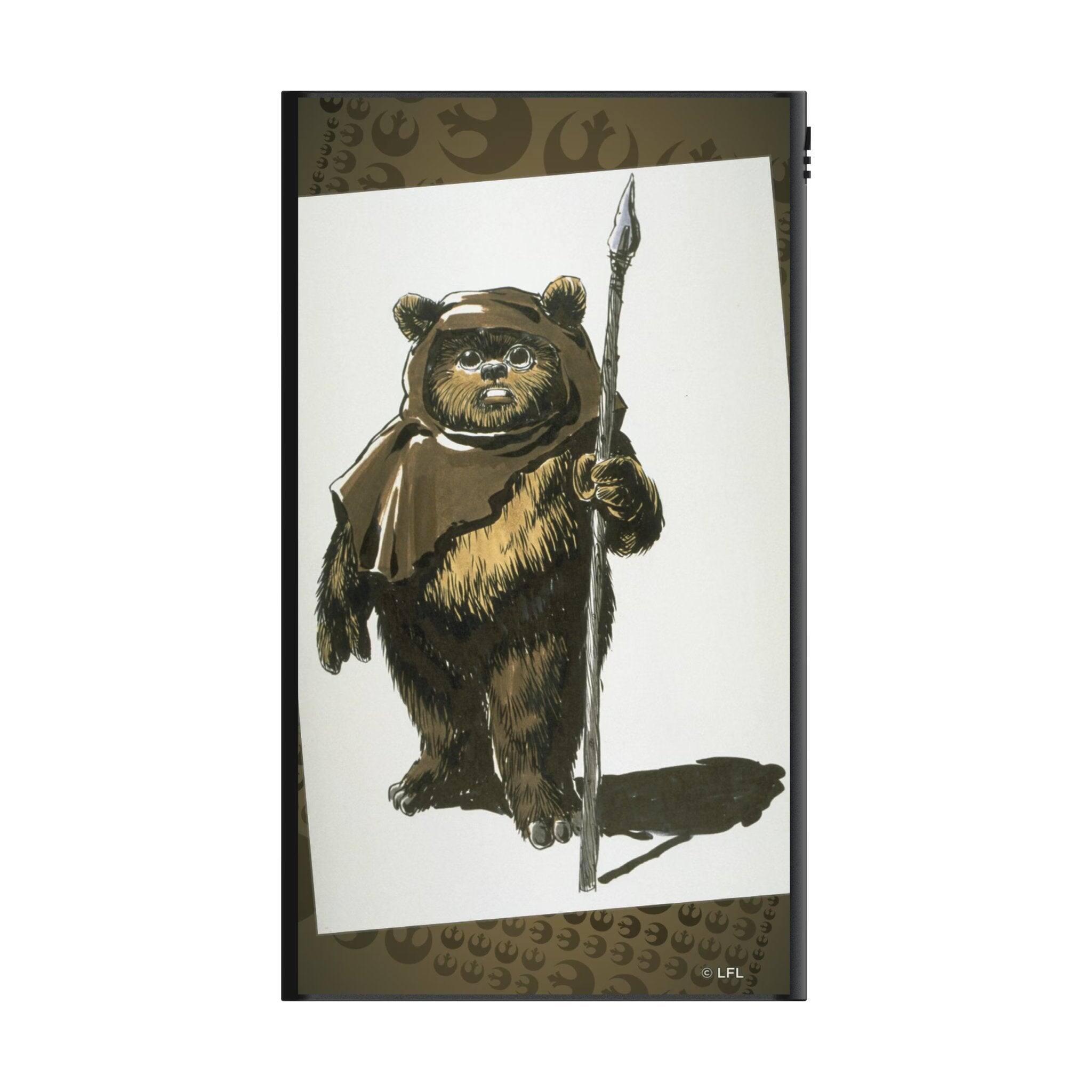 Angle. Keyscaper - Star Wars: Return of the Jedi Portrait 5000mAh Flat Powerbank - Ewok.