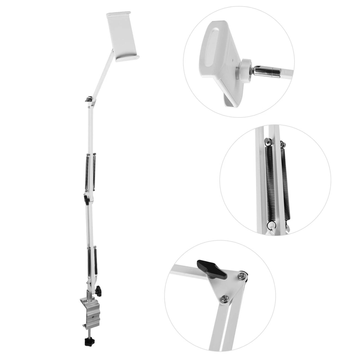 Angle. Stock Preferred - 360° Rotating Foldable Tablet & Phone Mount Holder White - White.