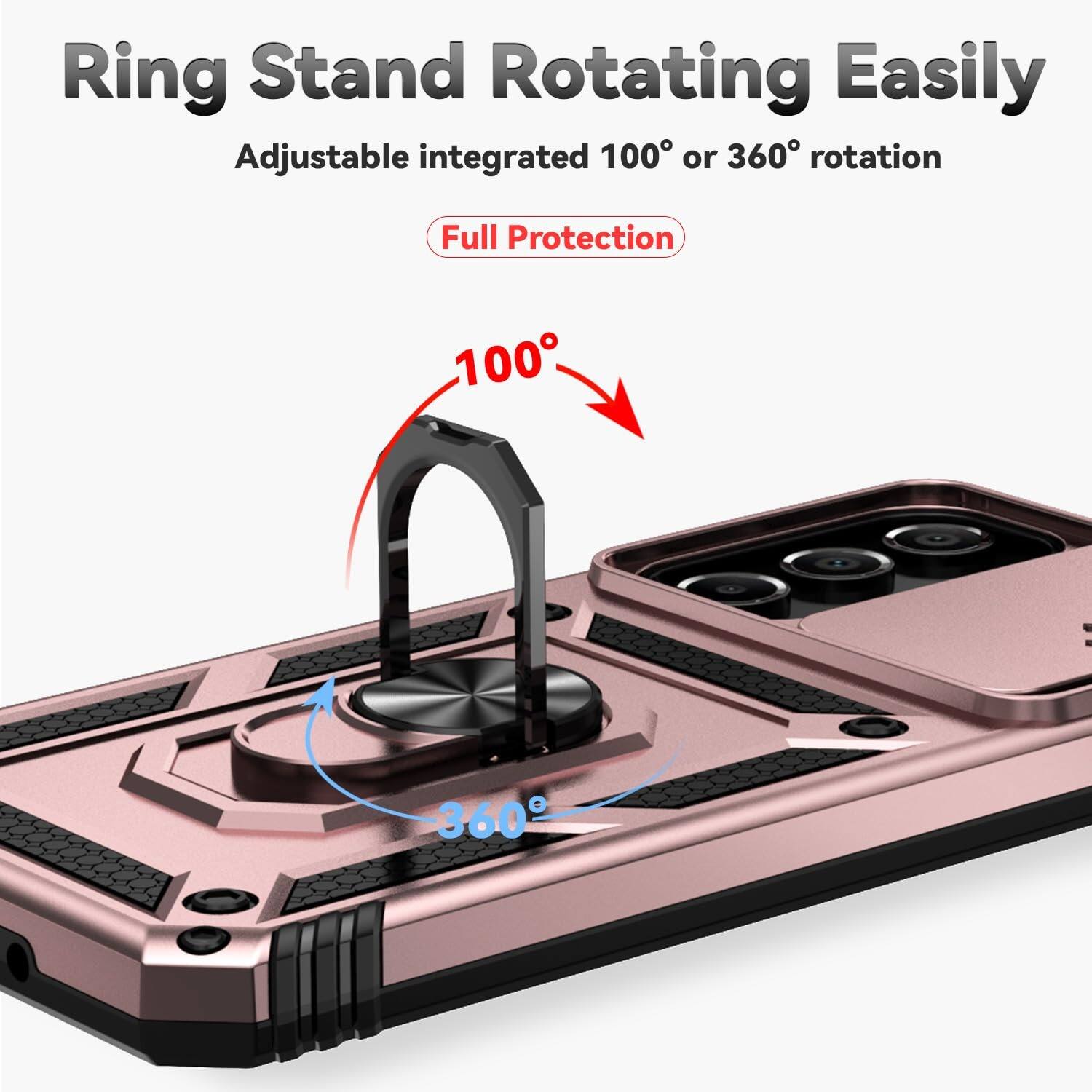 Ring Stand Rotating Easily  
Adjustable integrated 100° or 360° rotation  
Full Protection
