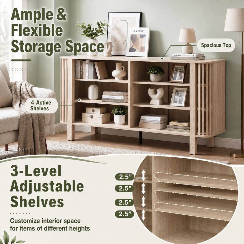Ample & Flexible Storage Space

ARTIST
ANIENTH

Spacious Top

4 Active Shelves

3-Level Adjustable Shelves
Customize interior space for items of different heights

2.5" 2.5" 2.5" 2.5"