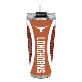 Great American Products - Texas Longhorns 32oz. Big Slim Game Ball Travel Tumbler - Brown