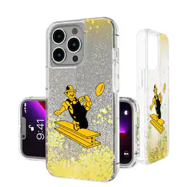 Keyscaper - NFL - Pittsburgh Steelers Linen Logo iPhone Glitter Case - 14 - Multicolor