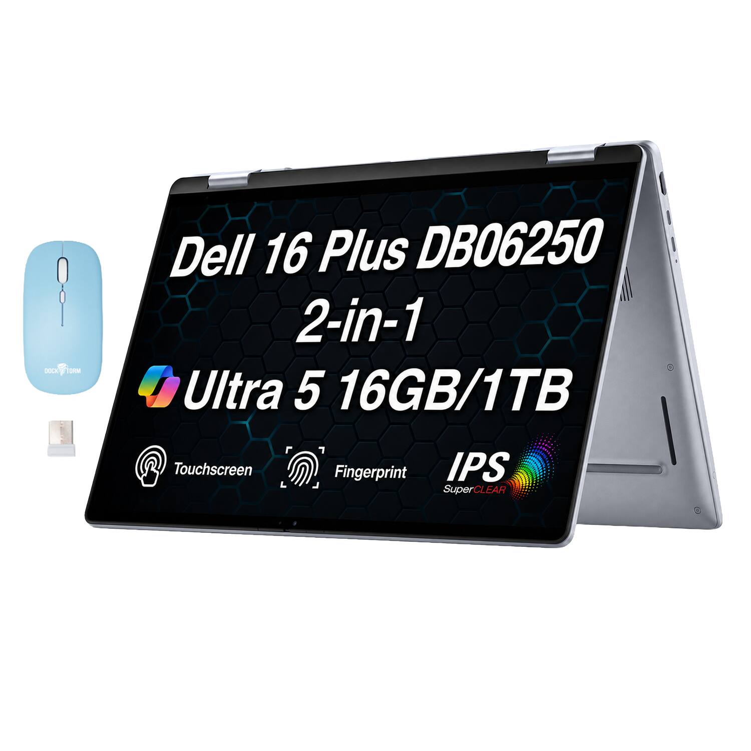 DOCK DKT M Dell 16 Plus DB06250 2-in-1 Ultra 5 16GB/1TB R Touchscreen Fingerprint IPS SuperCLEAR
