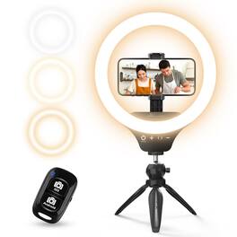 VEGA AUTOMOTIVE - Desk Ring Light With Stand Phone Holder Adjustable Studio For Photography Zoom Meetings Live Streaming - Smart Touch Model