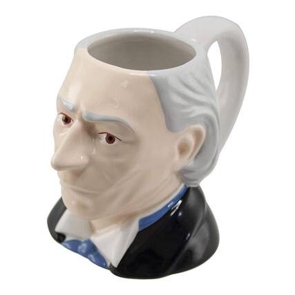 Front. Seven20 - Doctor Who The First Doctor Ceramic 3D Mug William Hartnell - Off-White.