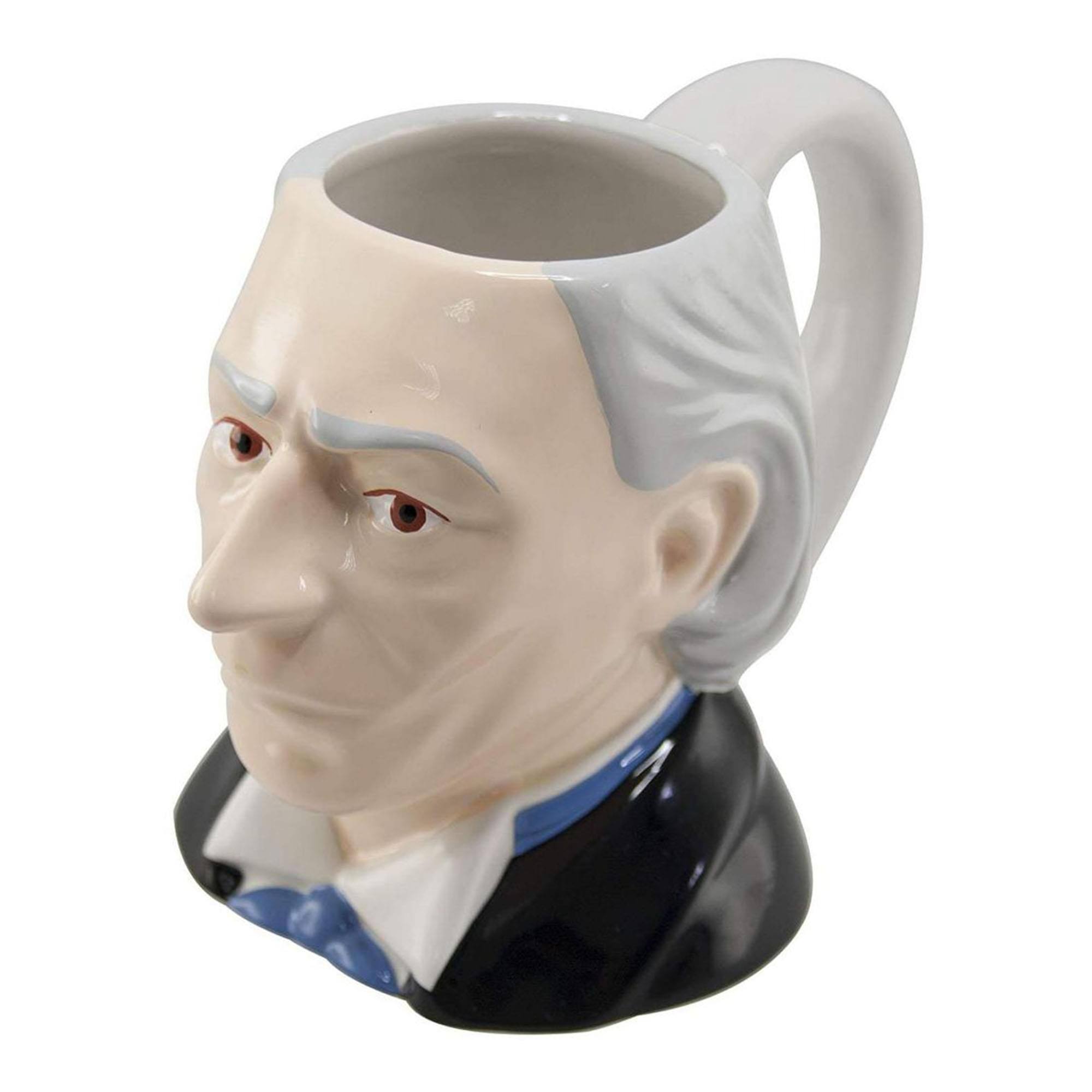 Front. Seven20 - Doctor Who The First Doctor Ceramic 3D Mug William Hartnell - Off-White.