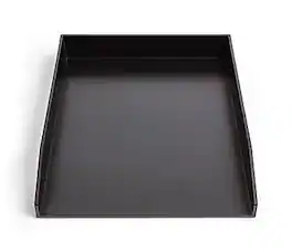 TRU RED - Front Load Stackable Plastic Letter Tray, 2/Pack - Black