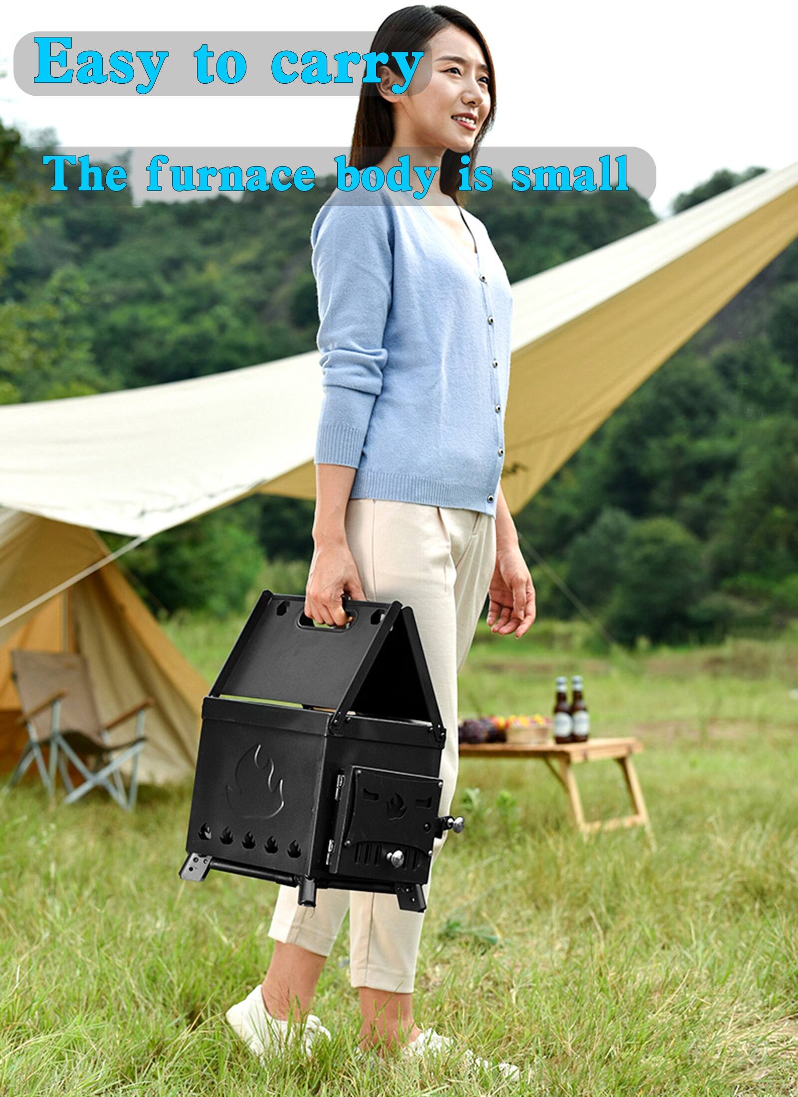 Easy to carry  
The furnace body is small