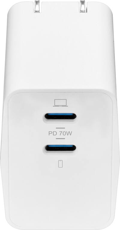 Insignia™ 70W Dual Port USB C GaN Wall Charger for MacBook