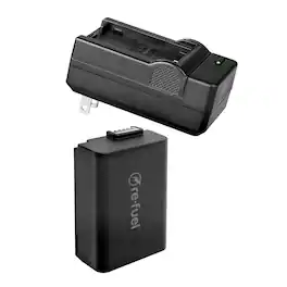 Digipower - Digital camera battery & charger kit, replacement for Nikon EN-EL25 battery and OEM charger - Black