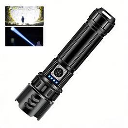 PRIMEPLUS - Ultra-Bright 1000 Lumen LED Tactical Flashlight with 5 Modes, IP44 Waterproof, Power Bank Function for Camping & Emergen