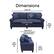 Alt View 12. Serta - Copenhagen 78" Sofa - Navy Blue.