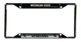 Rico Industries - Michigan State Spartans Chrome EZ View License Plate Frame - Multi