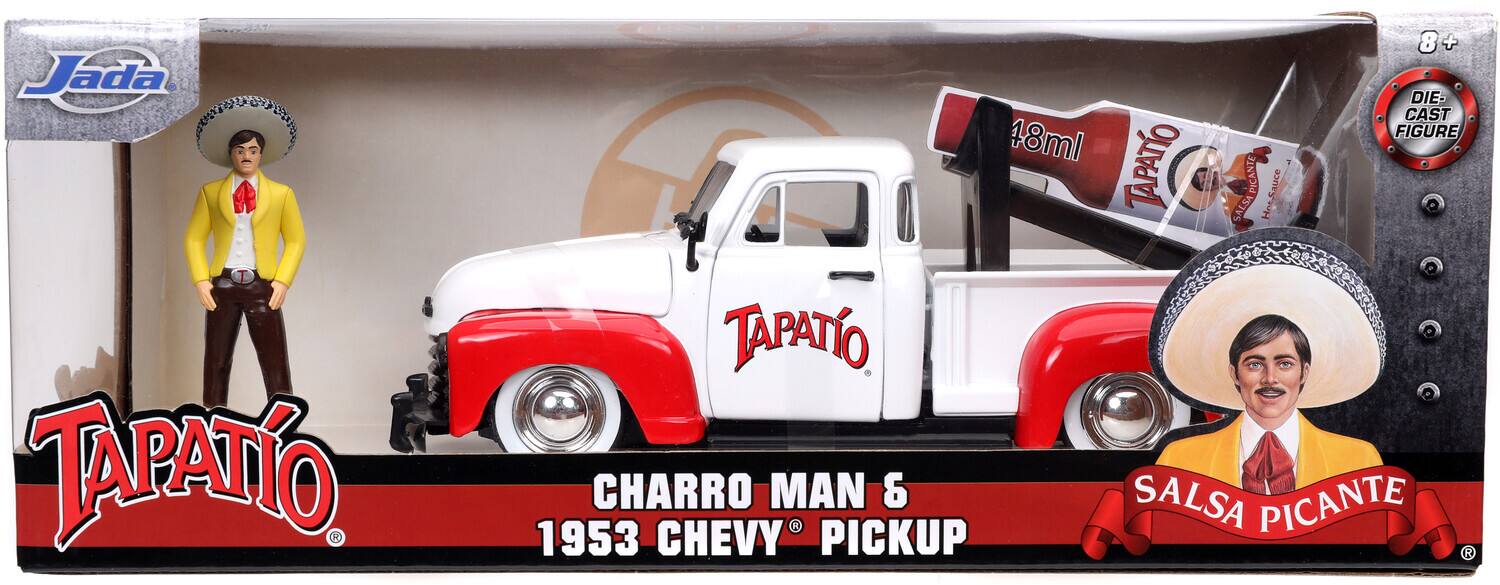 Jada Tapatio R 8+ Die-Cast Figure 48ml Tapatio Salsa Picante Hna Sauce Tapatio Charro Man & Salsa Picante R 1953 Chevy Pickup