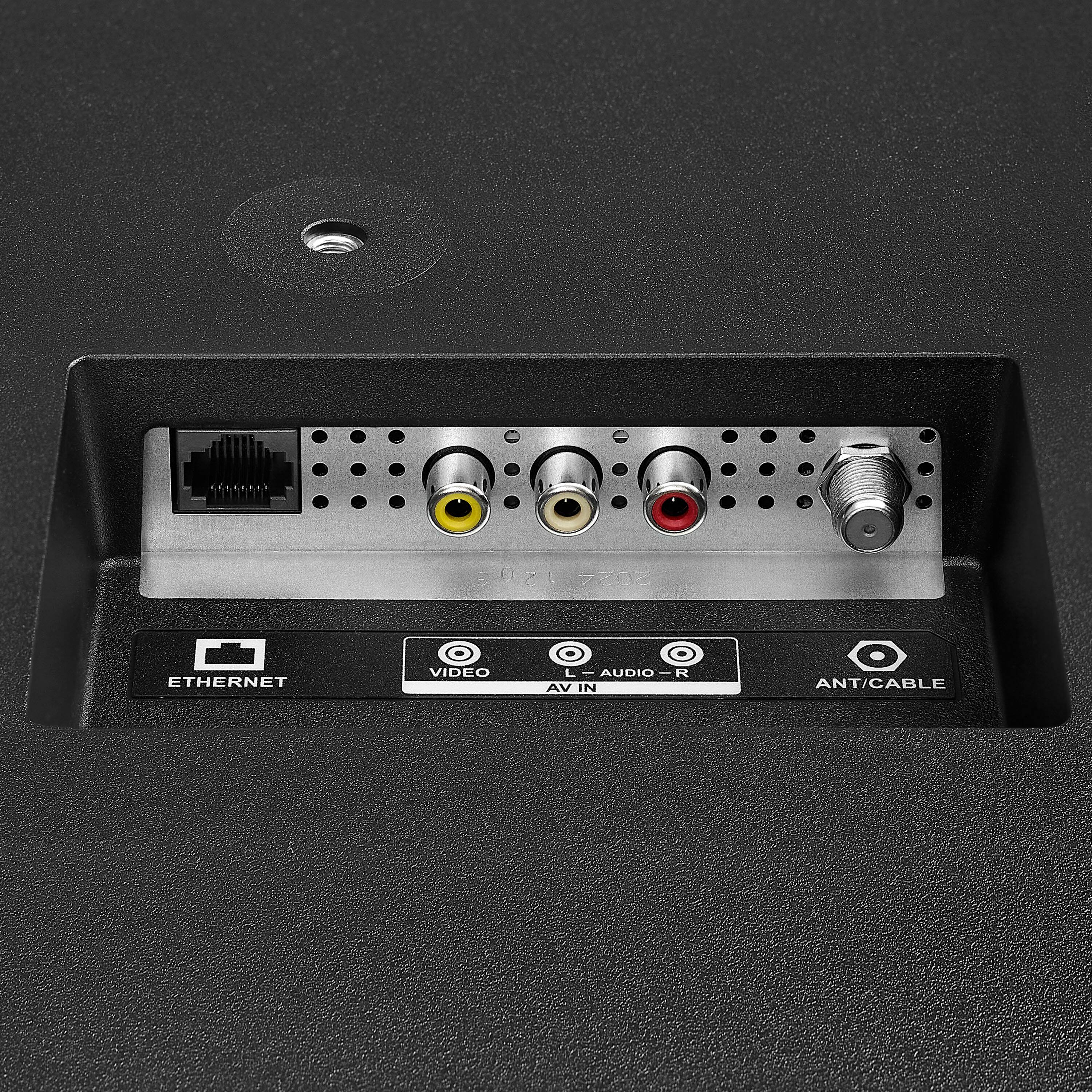 The text on the image reads: "Ethernet Video Audio R/L Audio/Cable."