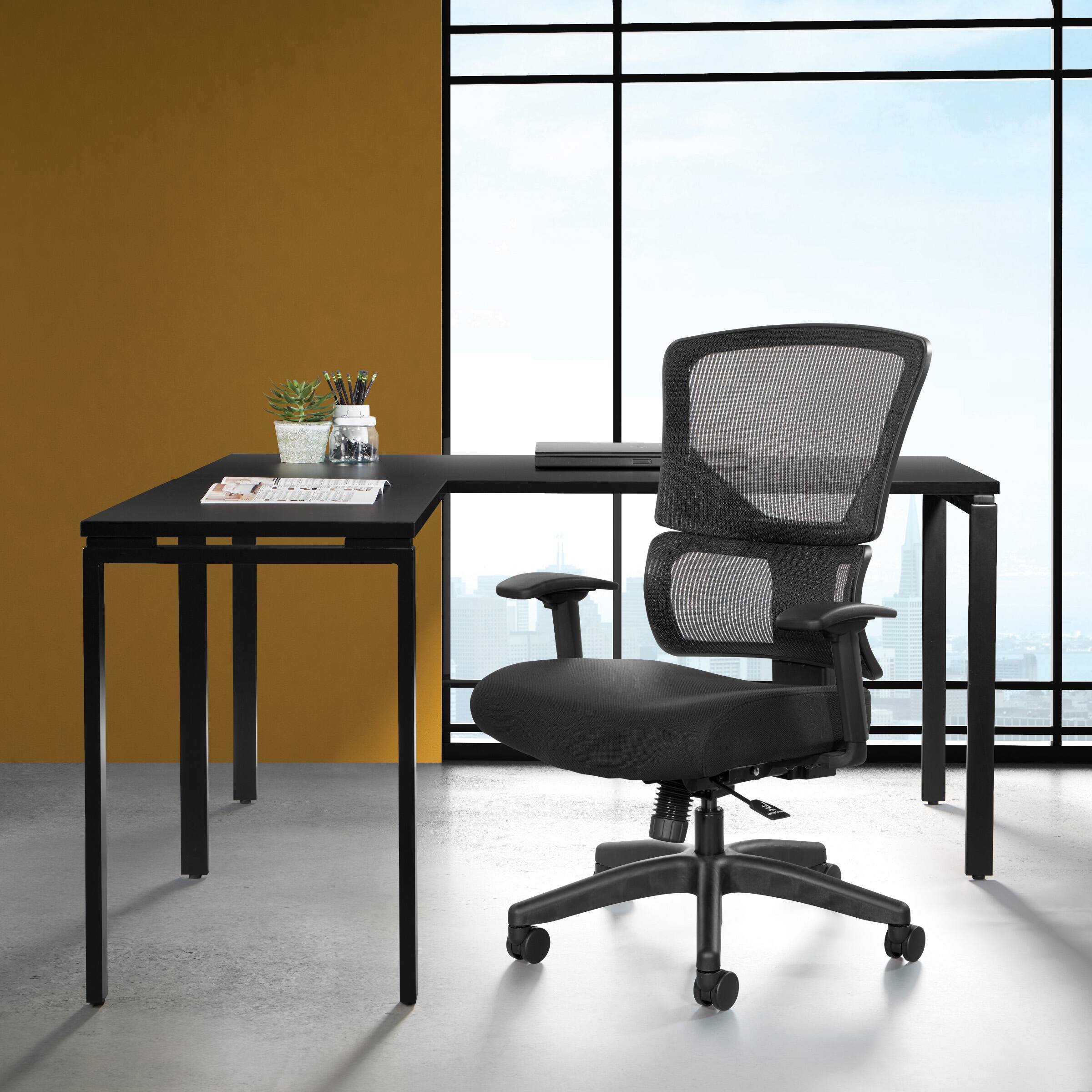 Alt View 3. Office Star Products - Vertical Matrix Back Manager's Chair - Black.