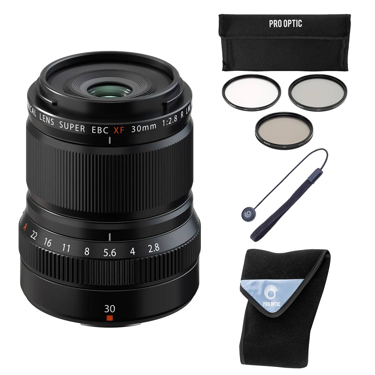 PRO OPTIC ECAL LM R LENS 1:2.8 SUPER EBC XF 30mm A 22 16 11 8 5.6 4 2.8 30
