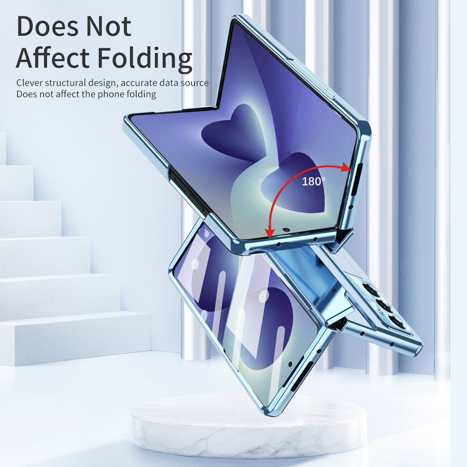 Does Not Affect Folding

Clever structural design, accurate data source

Does not affect the phone folding

180°