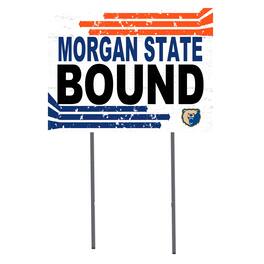 Jardine - Morgan State Bears 18" x 24" Bound Yard Sign - White