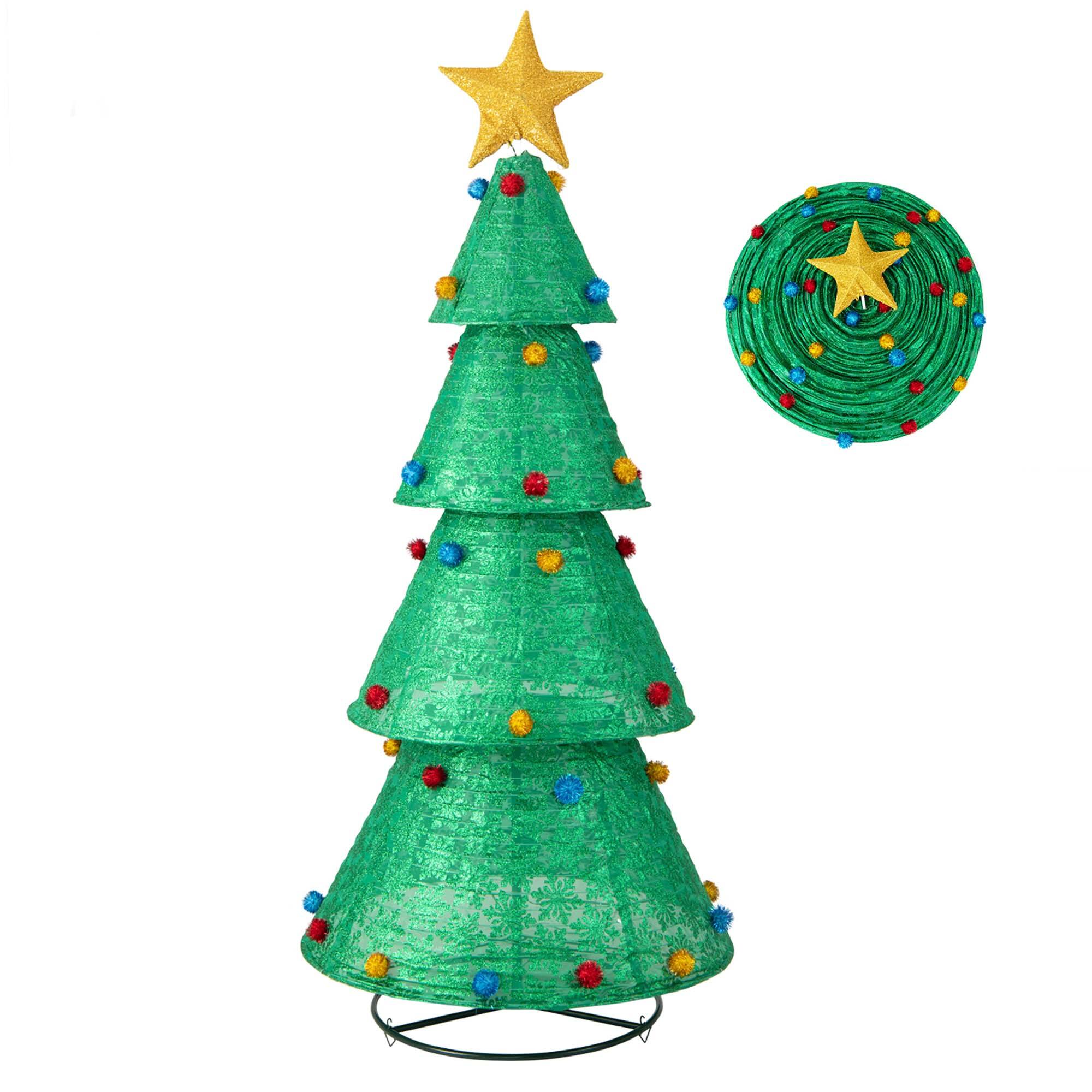 Costway PopUp Christmas Tree PullUp Artificial Collapsible Decoration