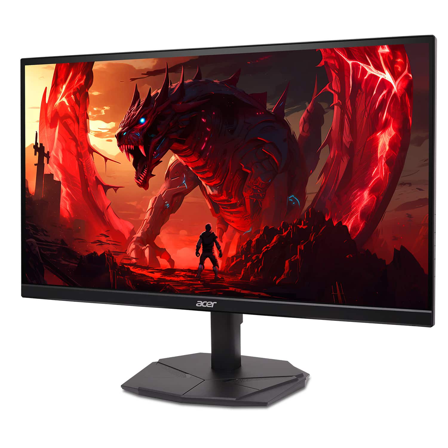 Alt View 4. Acer - Nitro 24.5” LCD FHD 1080P 280Hz 1ms FreeSync Premium Gaming Monitor with HDR (DisplayPort, HDMI) - Black.