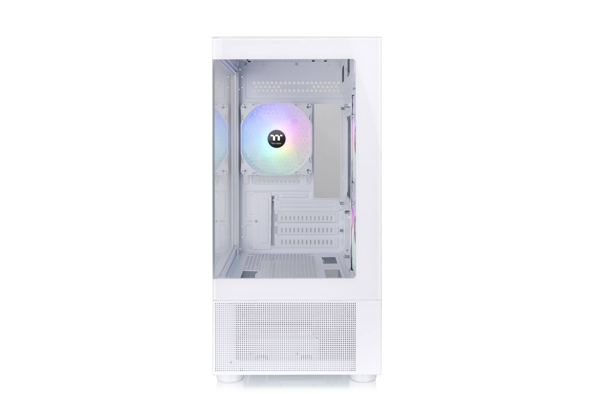 Alt View 2. Thermaltake - View 170 TG ARGB  Micro-ATX Mid-Tower PC Case - Snow.