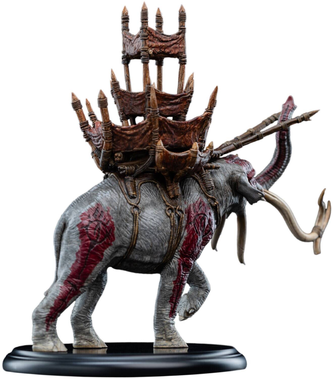 Alt View 3. Weta Workshop - WETA Workshop Polystone - The Lord of the Rings Trilogy - Mumak in Battle Miniature Statue   - COLLECTIBLES - Multicolor.