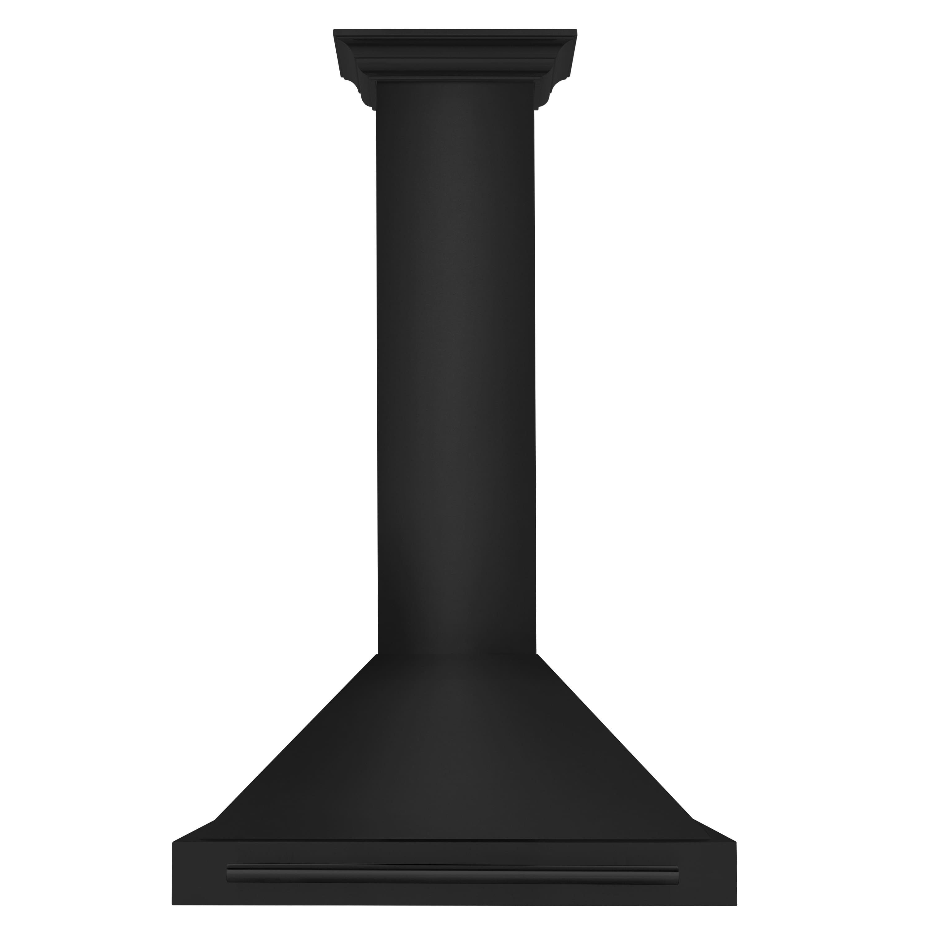 Front. ZLINE - 30 in. Convertible Wall Mount Range Hood with Black Stainless Steel Handle (BSKB4X-30) - Black Stainless Steel.