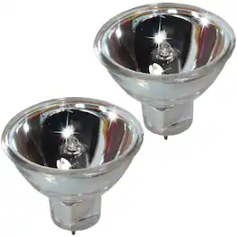 HQRP - 2-Pack 15 V 150 W MR16 Halogen Bulb - GZ6.35 Base - Replacement for EFR 64634 HLX