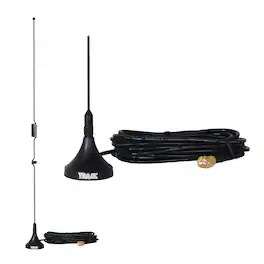 Tram - 1081-SMA 144MHz/430MHz Dual-Band Magnet Antenna with SMA-Male Connector - Black