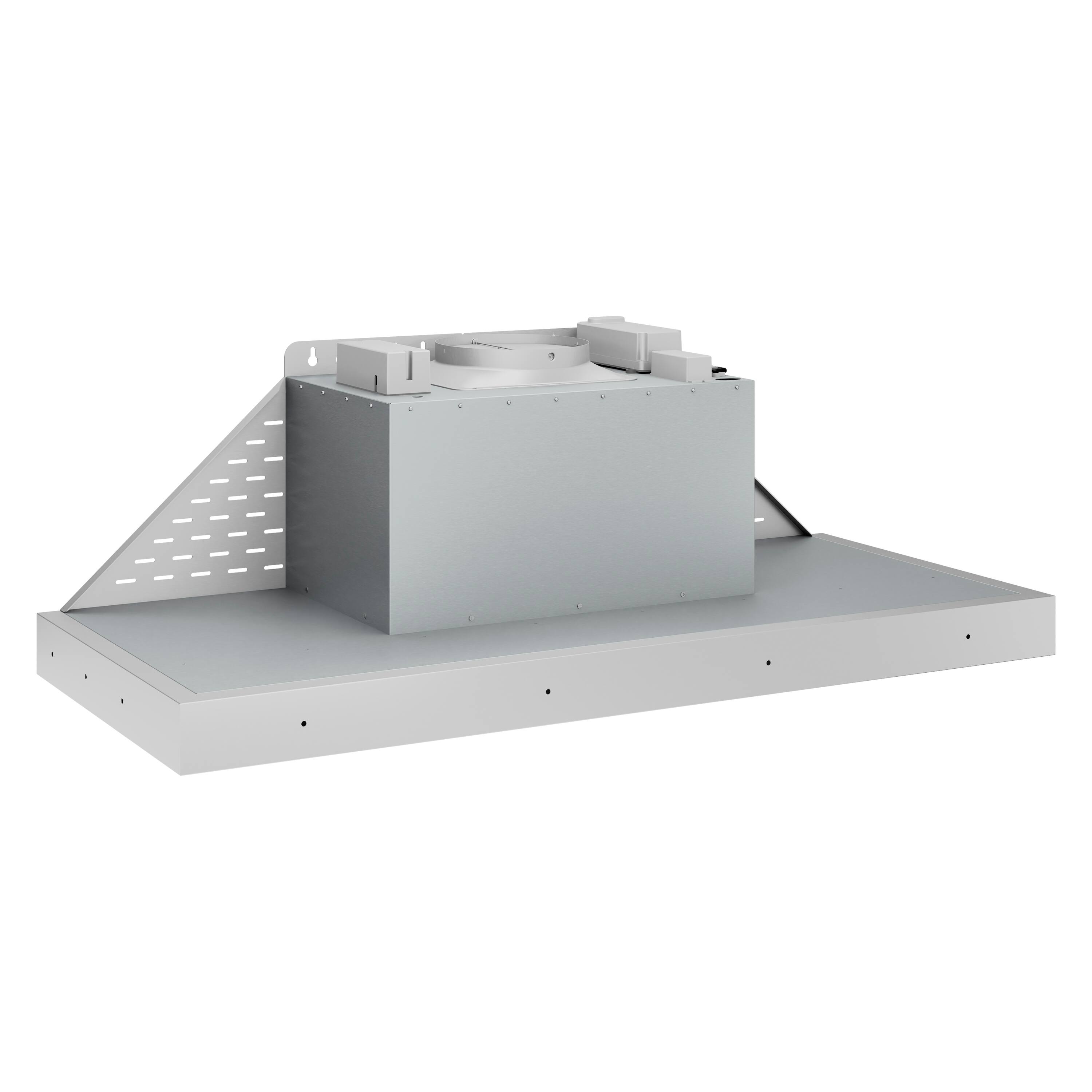 Alt View 4. ZLINE - ZLINE 46 in. DuraMount™ Ducted Wall Mount Range Hood Insert in Stainless Steel - Stainless Steel.